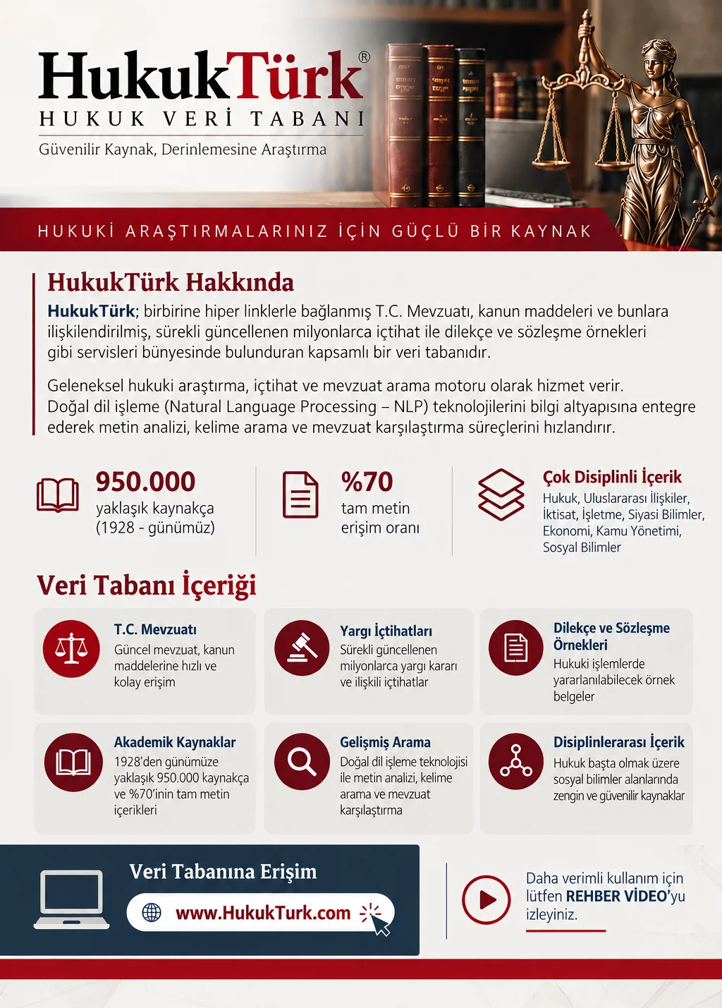 HukukTürk Veri Tabanı Deneme Erişimi Hakkında